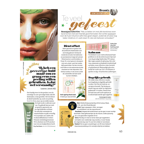 Anti ageing sheet masker Lookx Marlies Hoogeveen skin&Beauty