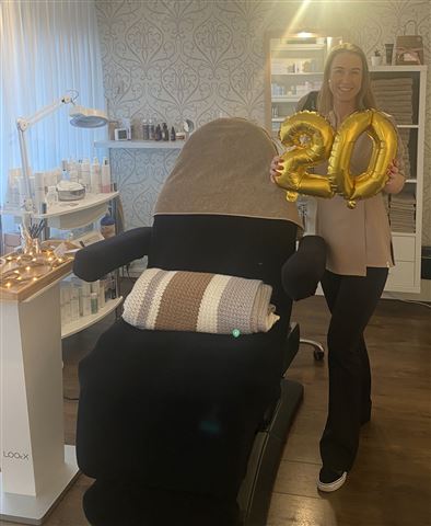 Skin&Beauty Marlies Hoogeveen viert 20 jarig jubileum schoonheidssalon Marlies Lunenborg